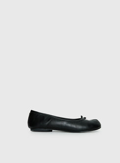 Therapy Harajuku Split Toe Ballet Flats Black