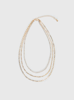 Gleaming Necklace Gold