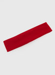 The Juney Headband Bold Red