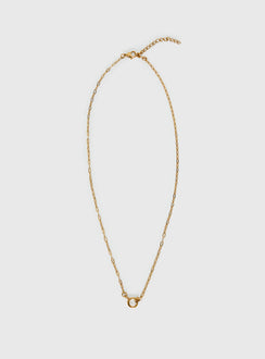 Zephry Gold Plated Link Chain Necklace Gold