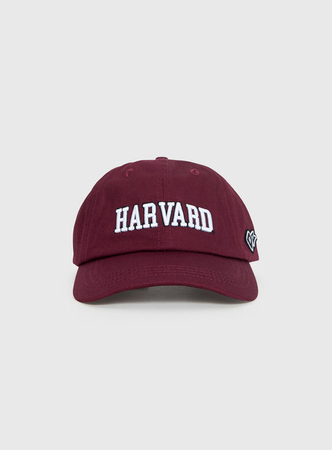 Harvard Dad Cap Red