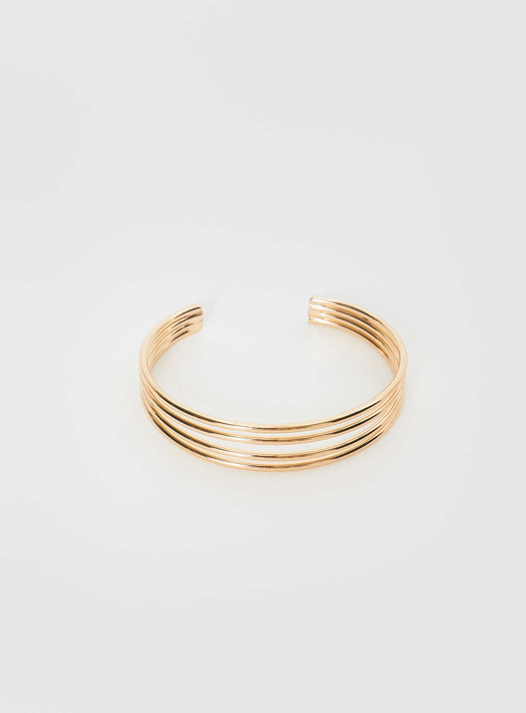 Gold-toned bracelet Cuff style