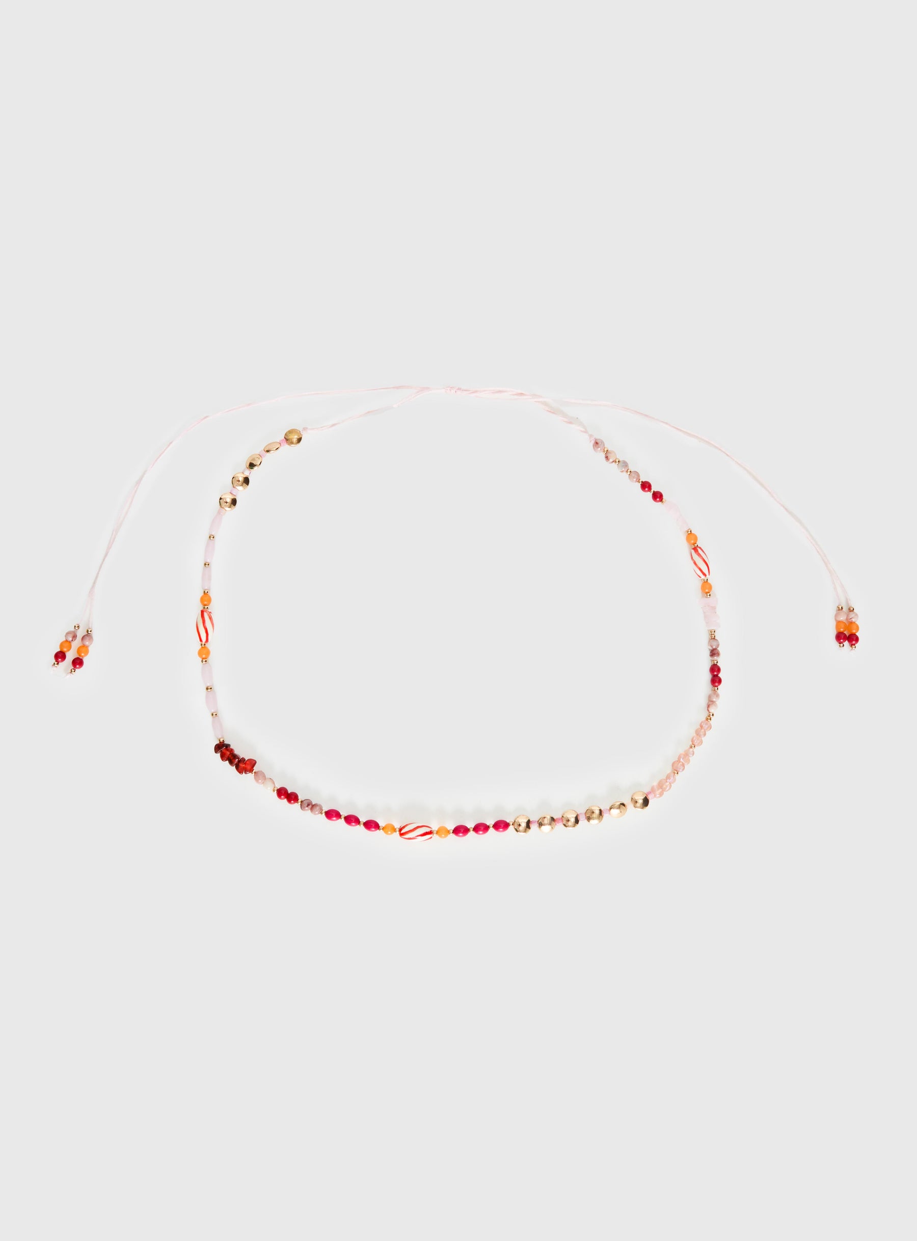 Kenlea Beaded Belt Pink