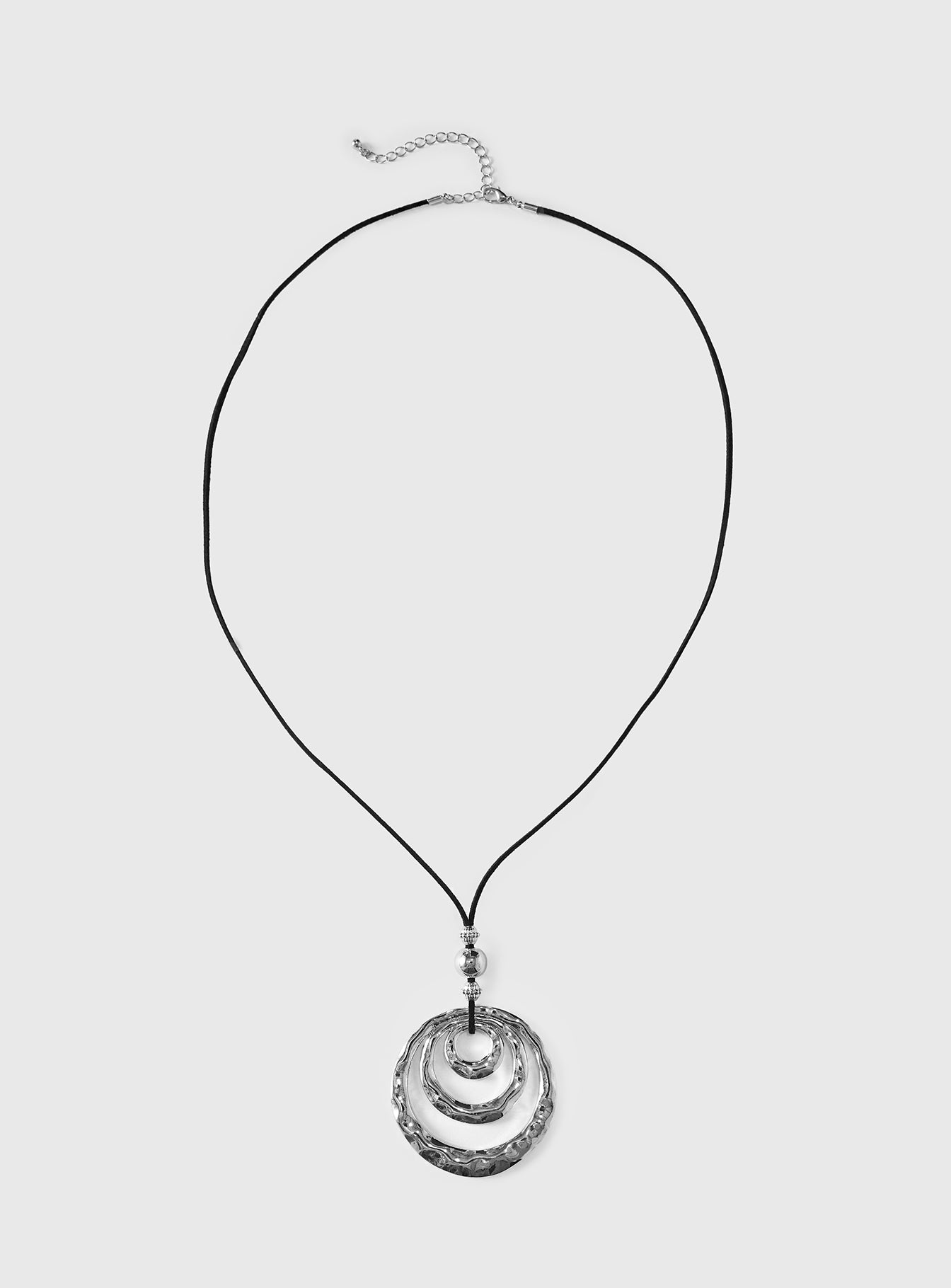 Vespera Pendant Necklace Silver / Black