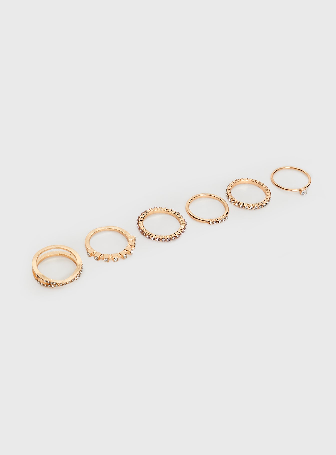 Midnight Sparkle Ring Pack Gold