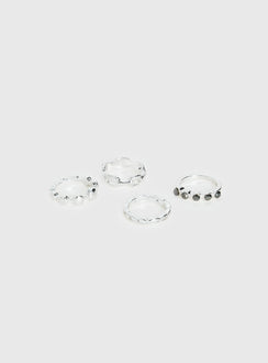 Cosmic Crush Ring Pack Silver