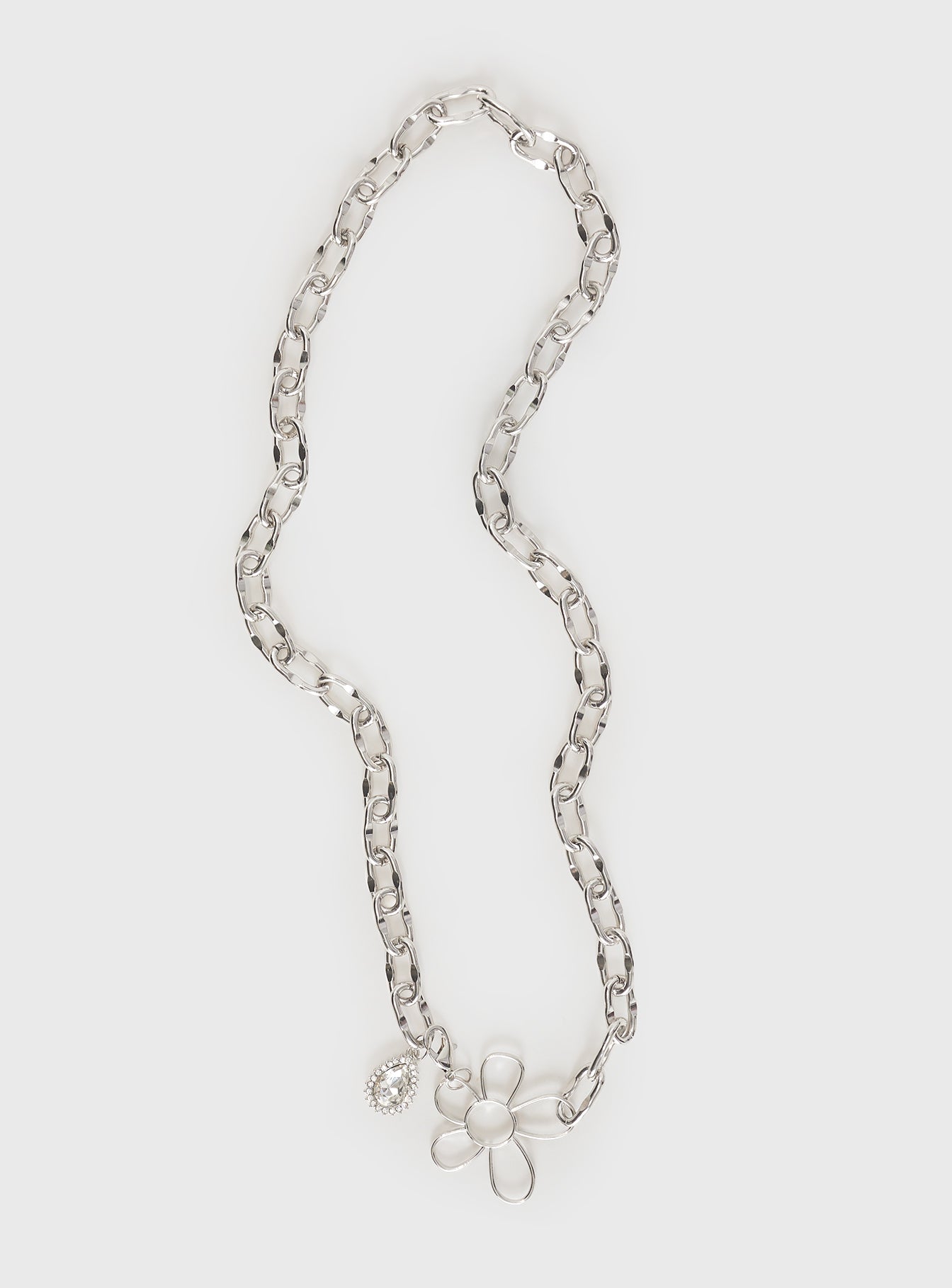 Loyal hearts chain belt silver