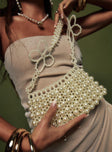 Vintage Lover Shoulder Bag Pearl