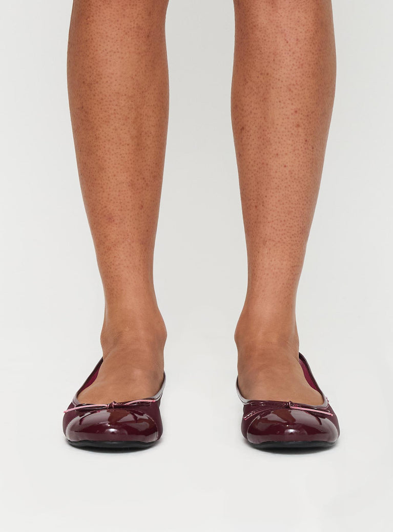 Therapy Ally Ballet Flats Cherry