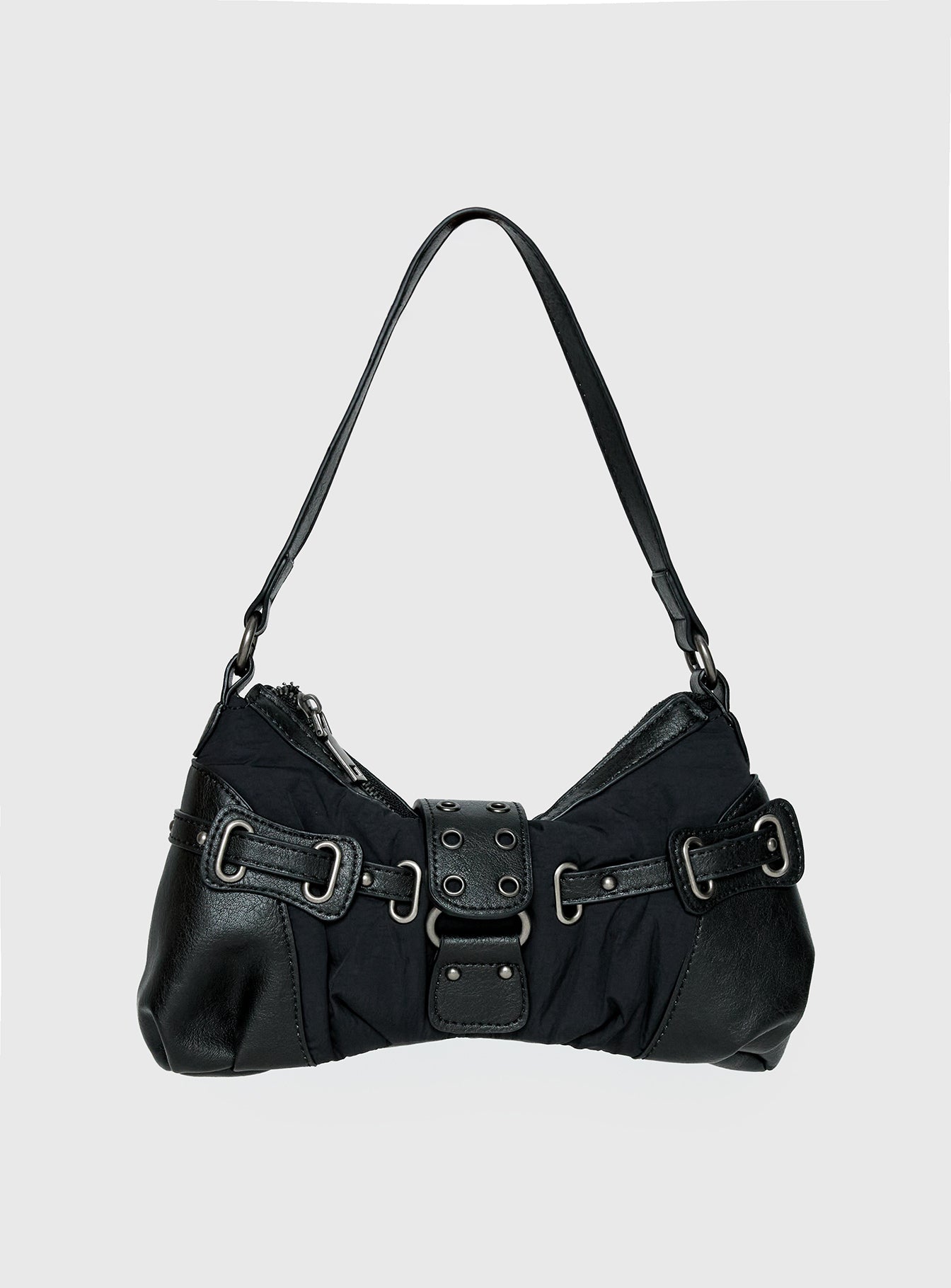 Doyers Street Shoulder Bag Black / Silver