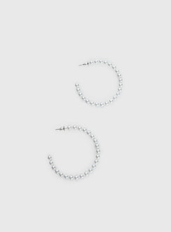 Aydan Hoop Earrings Pearl