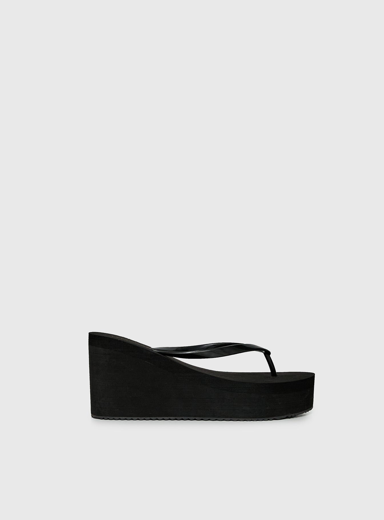 Next Sunday Thong Heel Black