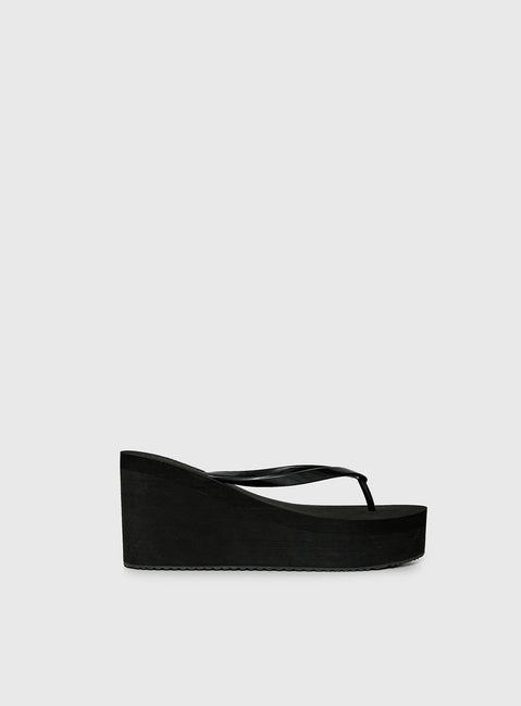 Next Sunday Thong Heel Black