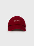 Streets Of Paris Hat Red