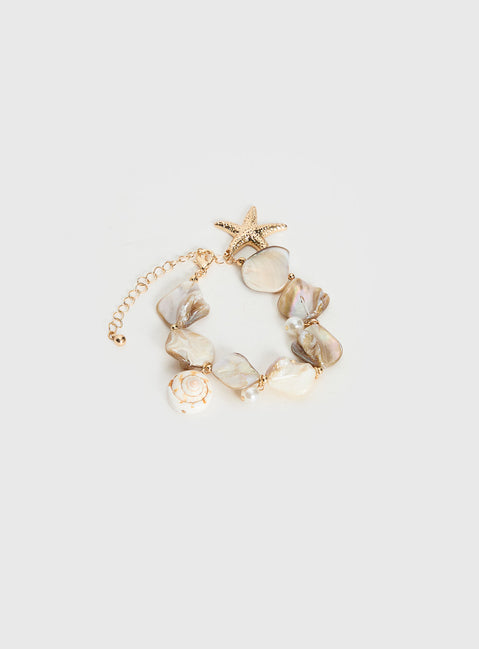 Amplitude Shell-look Bracelet Gold