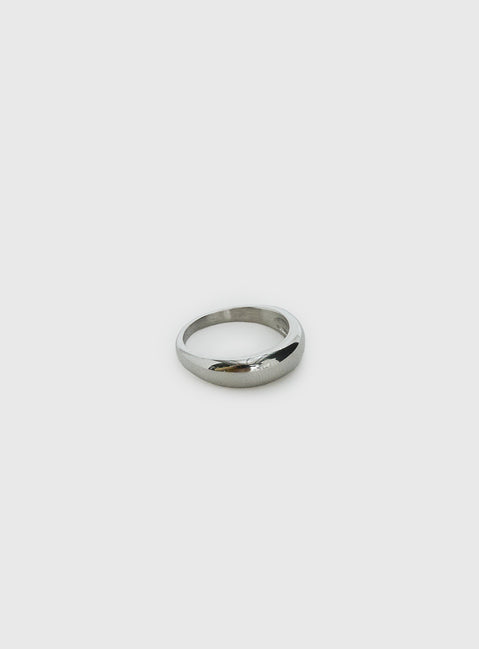 Karensa Stainless Steel Dome Ring Silver