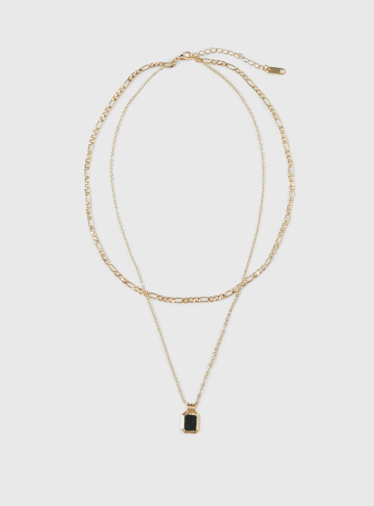 Atalanta Layered Necklace Gold