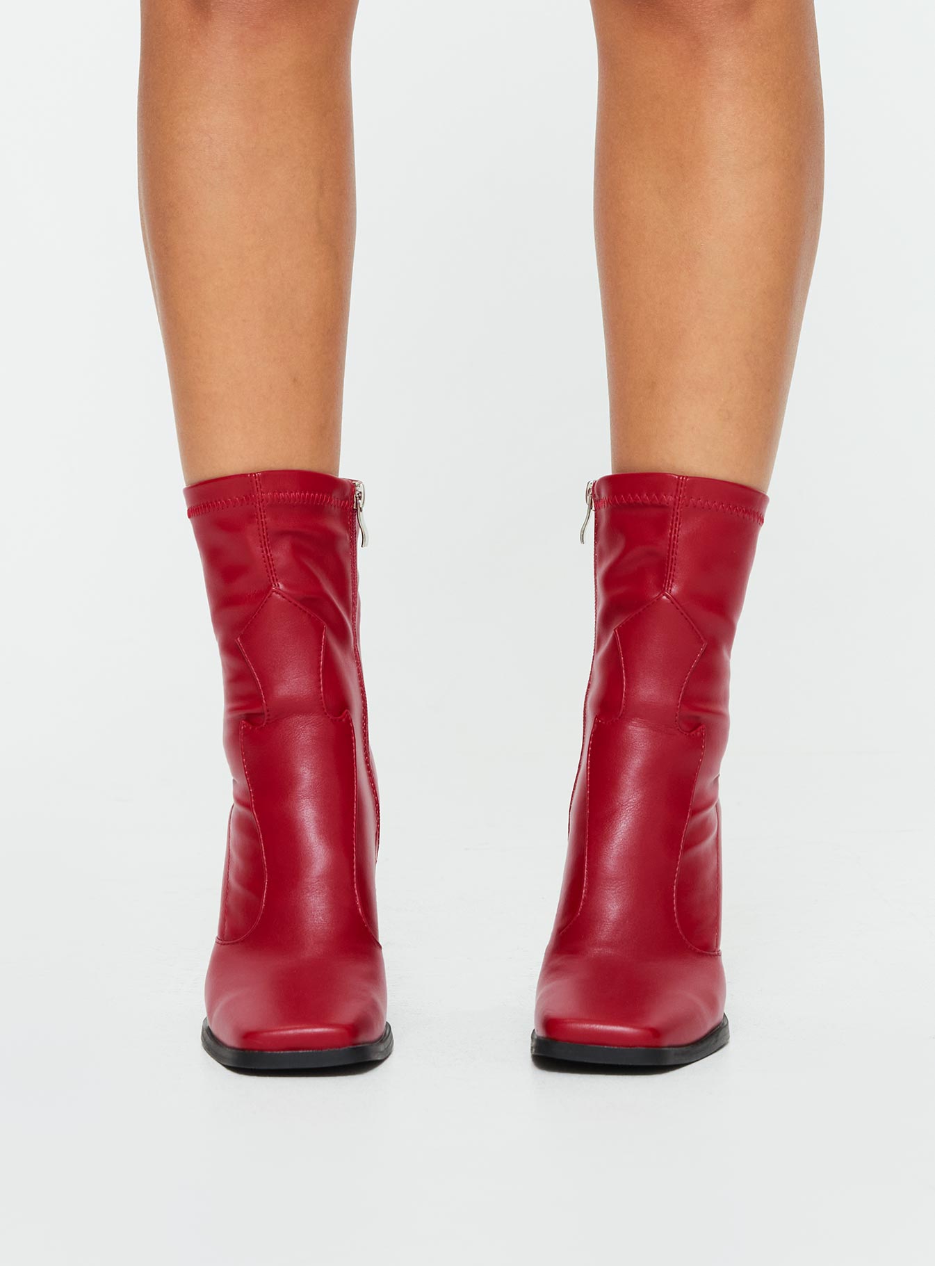Hailee Boots Red | Princess Polly Hailee Boots Red | Princess Polly