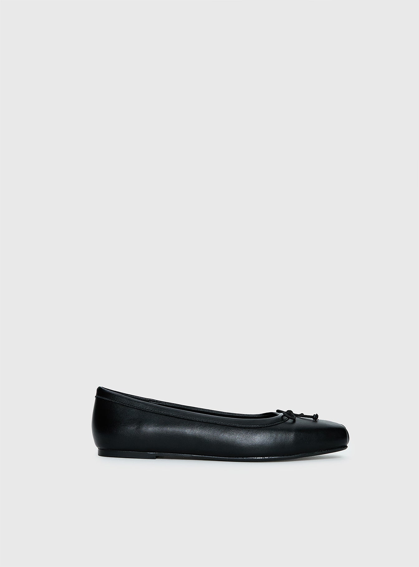 Therapy Laine Square Toe Ballet Flats Black