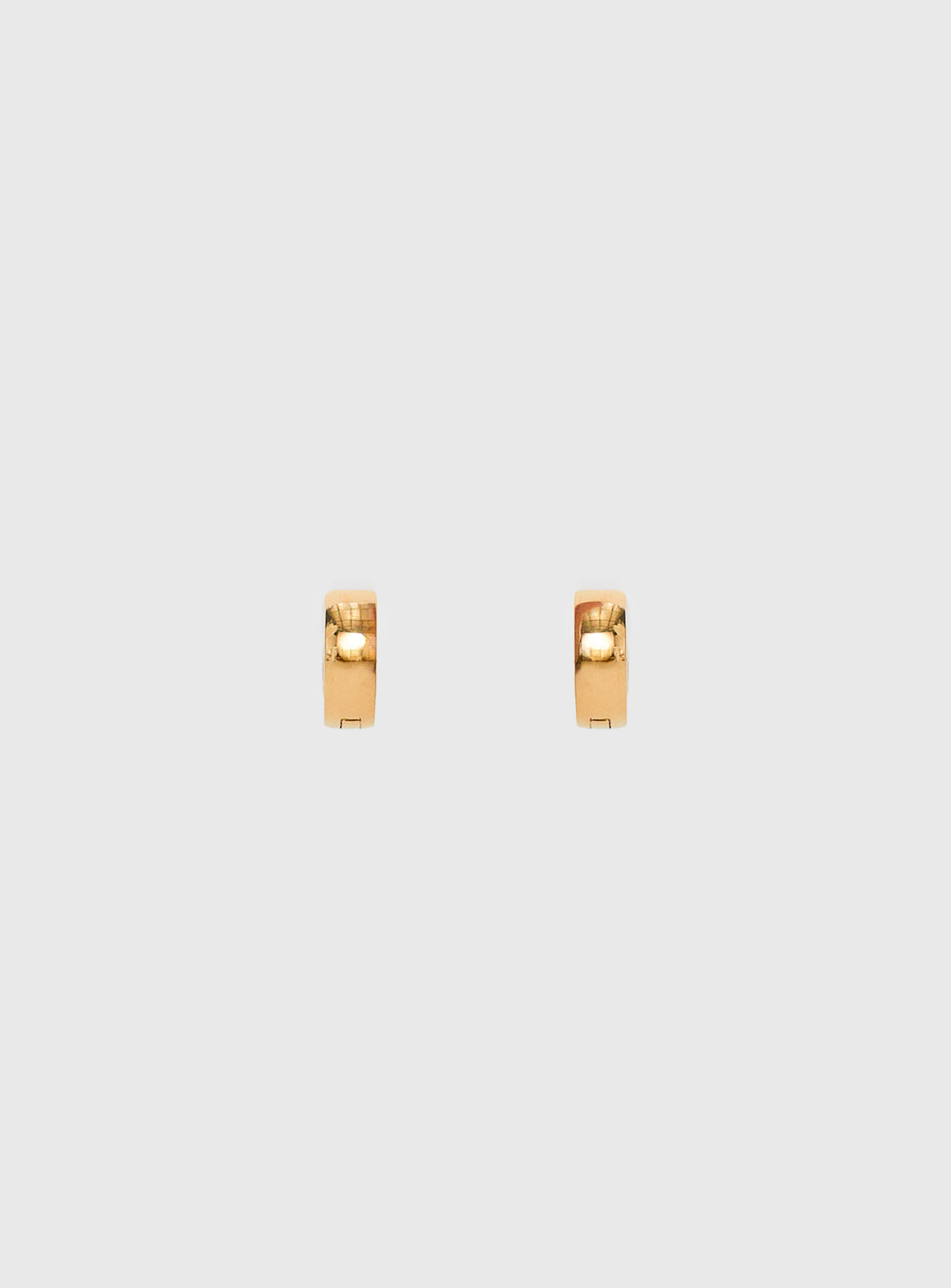 Liora Gold Plated 10mm Chunky Hoop Earrings Gold