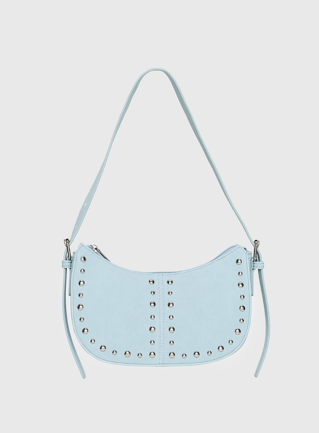 Bright Lights Studded Shoulder Bag Blue