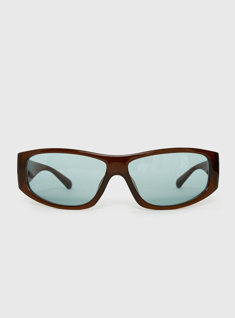 Odele Wraparound Sunglasses Tea / Blue