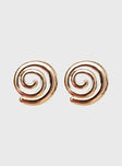 Sebina Swirl Earrings Gold