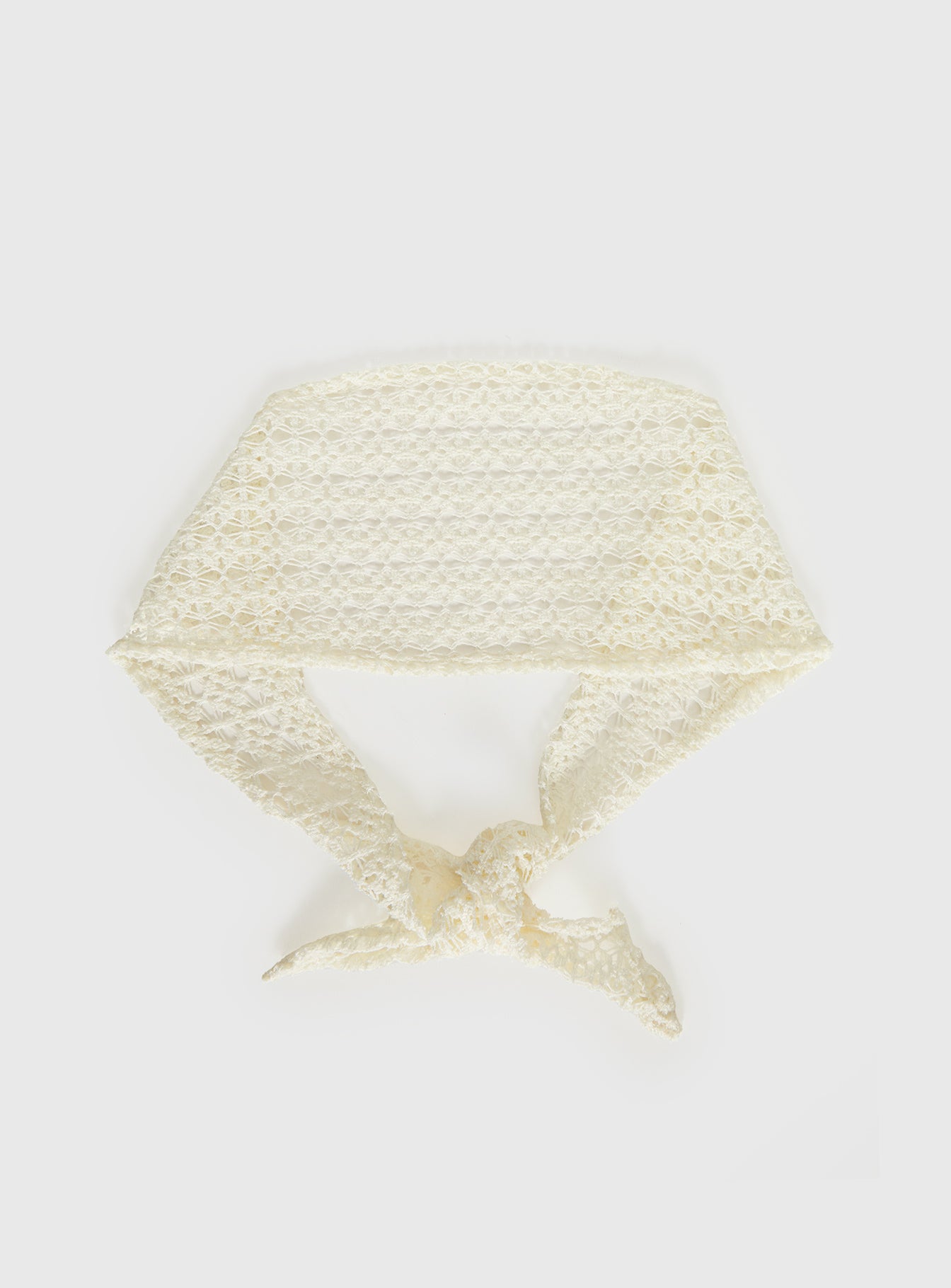 Keighla Crochet Hair Scarf Cream | Princess Polly