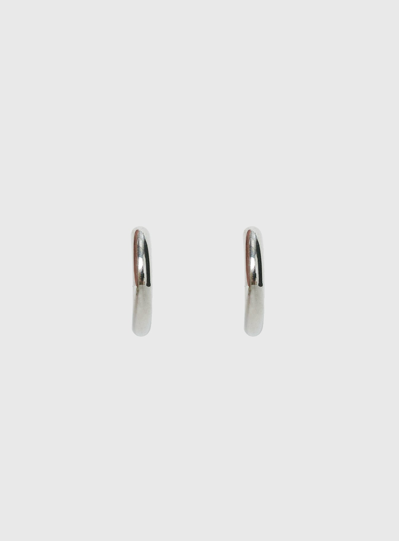 Tindra Stainless Silver 25mm Hoop Earrings Silver