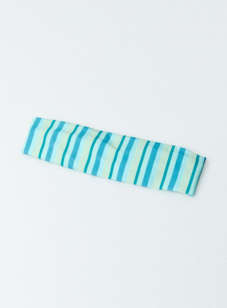 Headband Striped print Thick design Double lined Good stretch