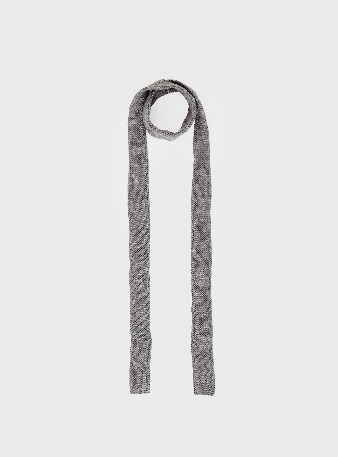 Thin grey shop scarf