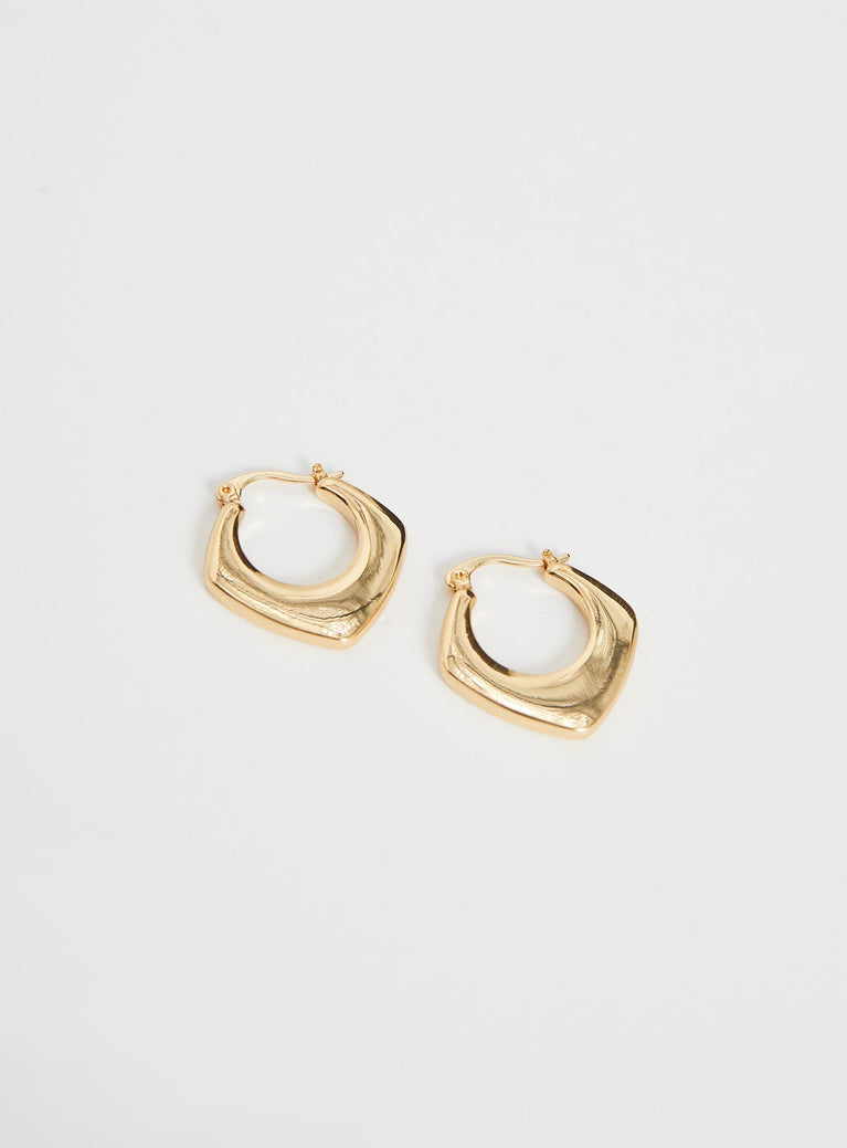 Landley Gold Plated Earrings Gold