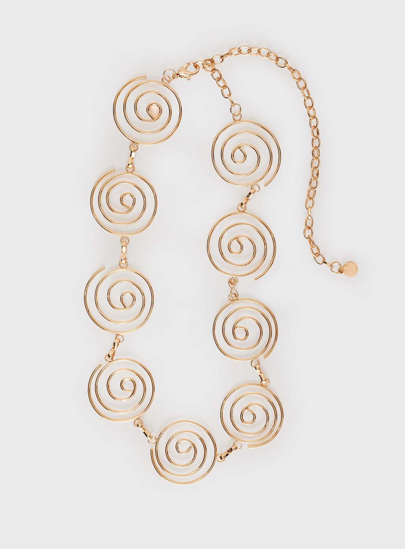 Chain belt  Gold-toned, lobster clasp fastening 