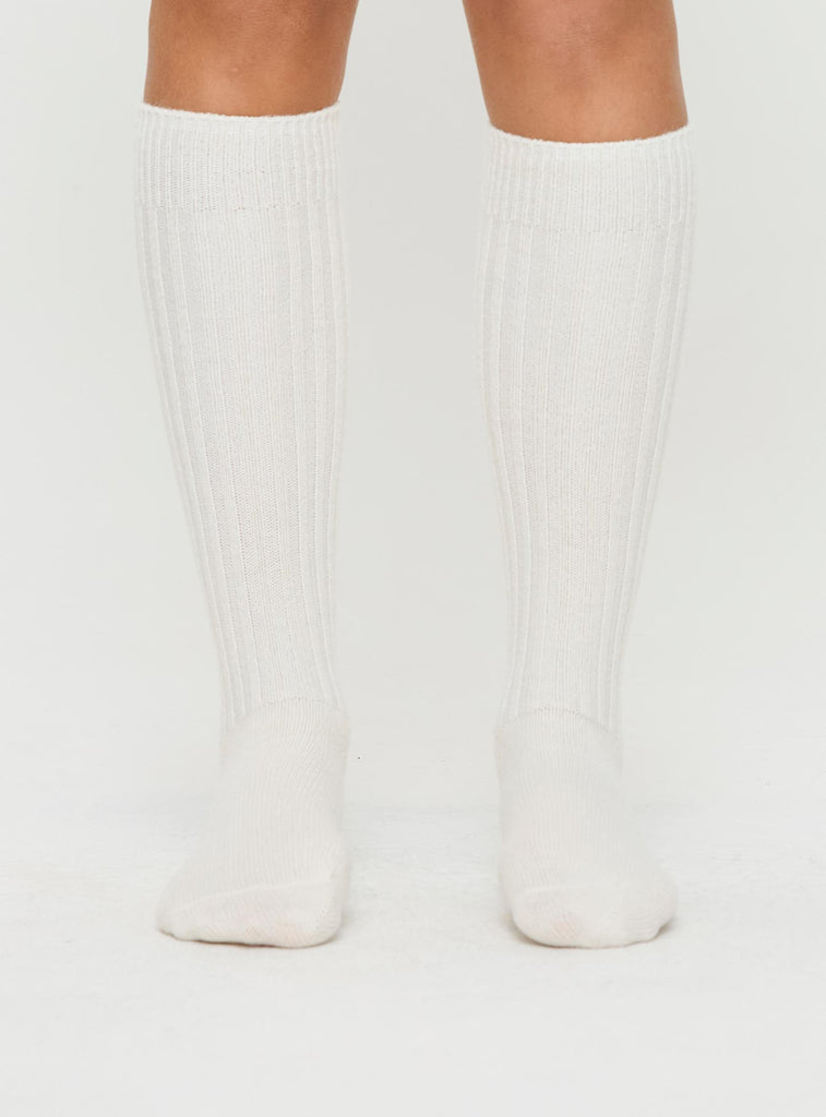 Boderline Knee High Socks White Princess Polly USA — free download