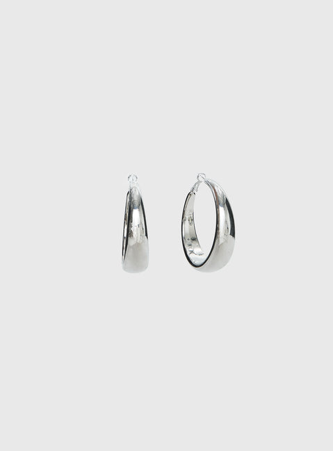 Raskin Hoop Earrings Silver