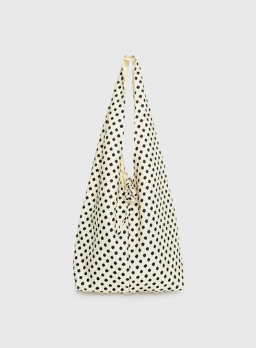 Sunday Sunrise Slouchy Bag White Polka