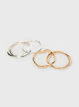 gold and silver bangle pack