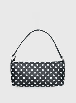 Aire Shoulder Bag Black Polka