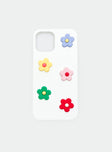iPhone case Plastic style 3D flower detail