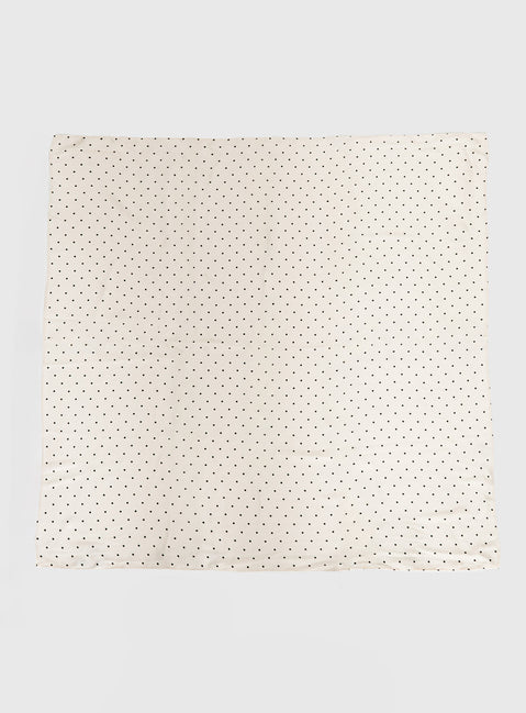 Wanna Be Mine Scarf Cream Polka