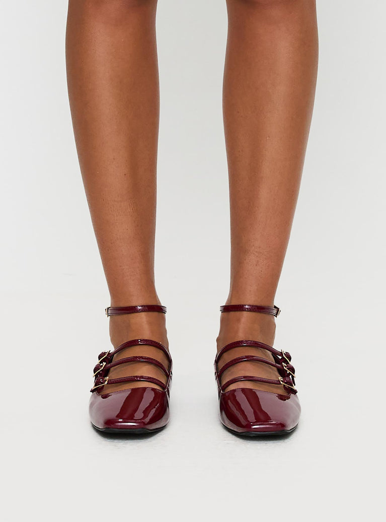 Zumma Flats Patent Cherry