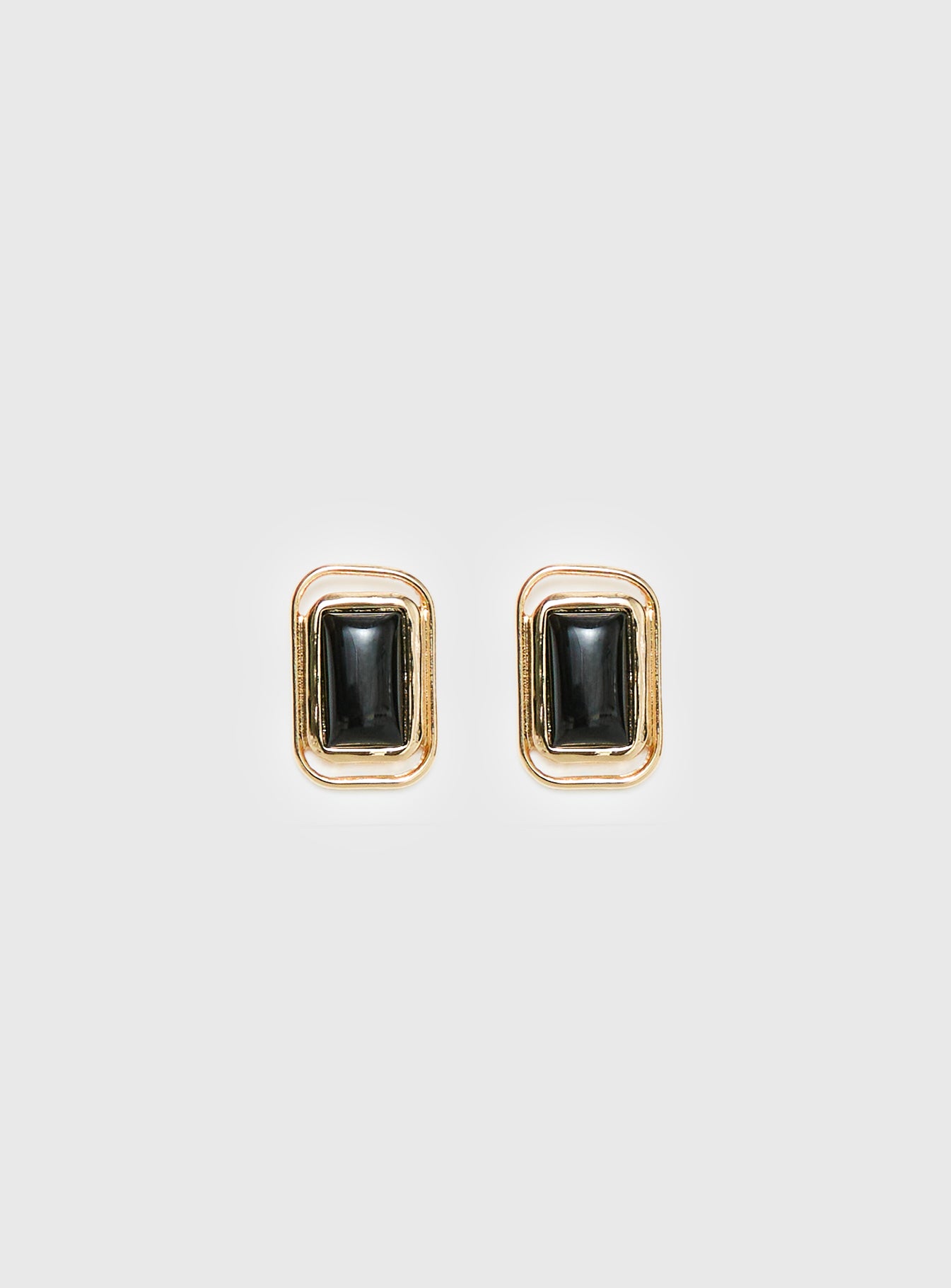 Kaelira Rectangle Earrings Gold