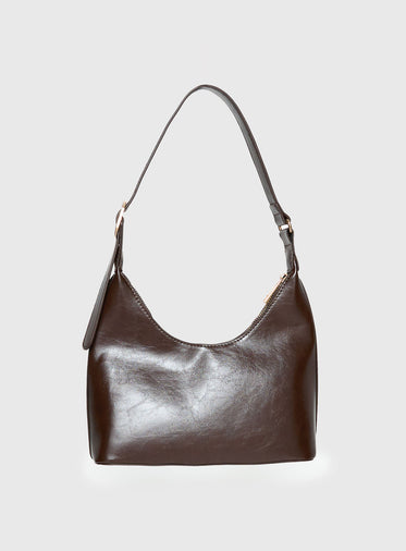 Lacen Medium Shoulder Bag Brown