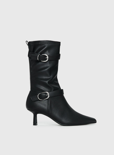 Therapy Kimme Sock Boots Black