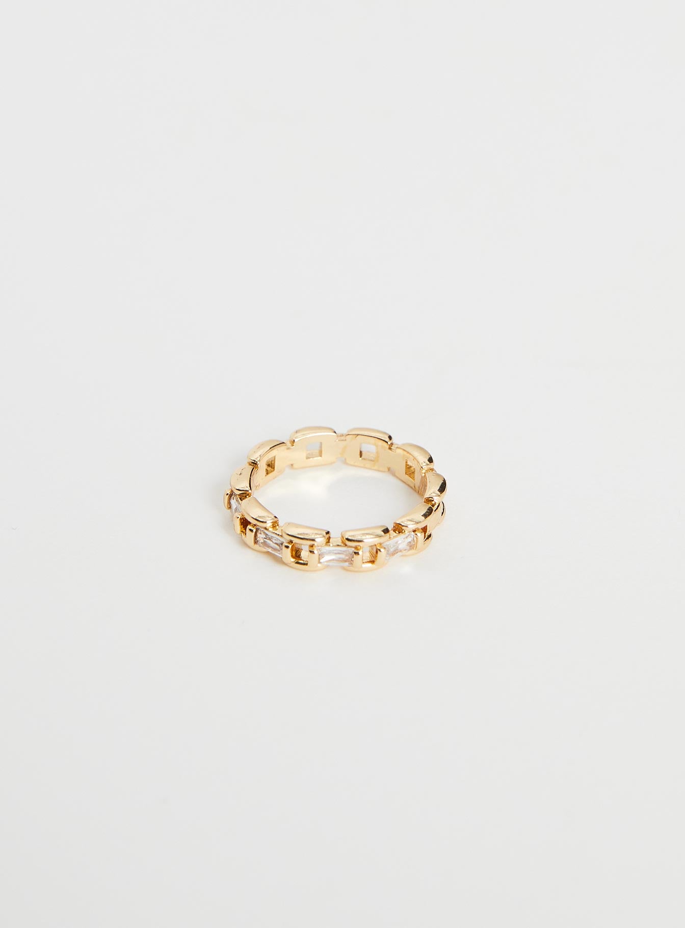 Riveting Gold Plated Ring Gold
