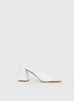 Sunset Boulevard Heels White