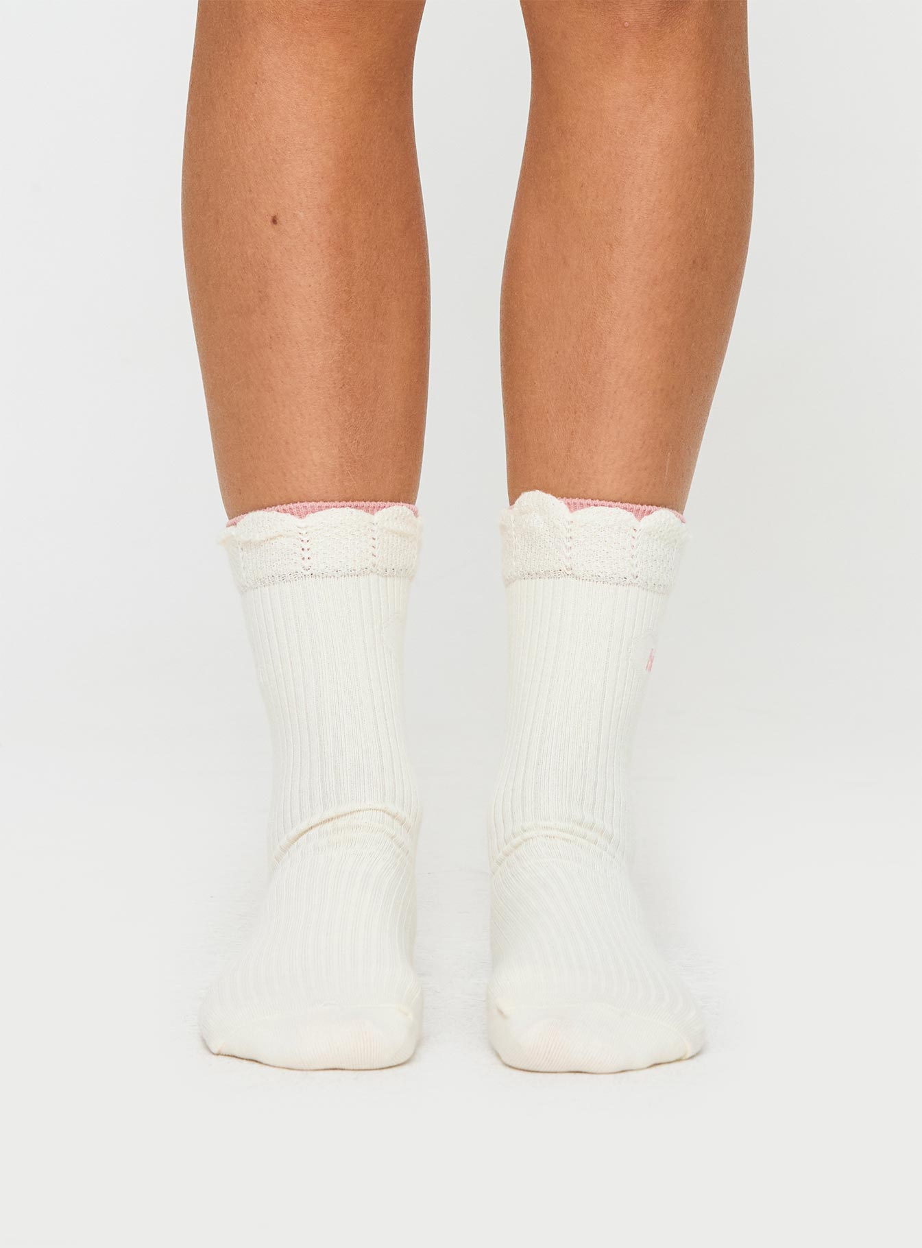 Kooper Socks White / Pink