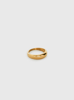 Kerensa Gold Plated Dome Ring Gold