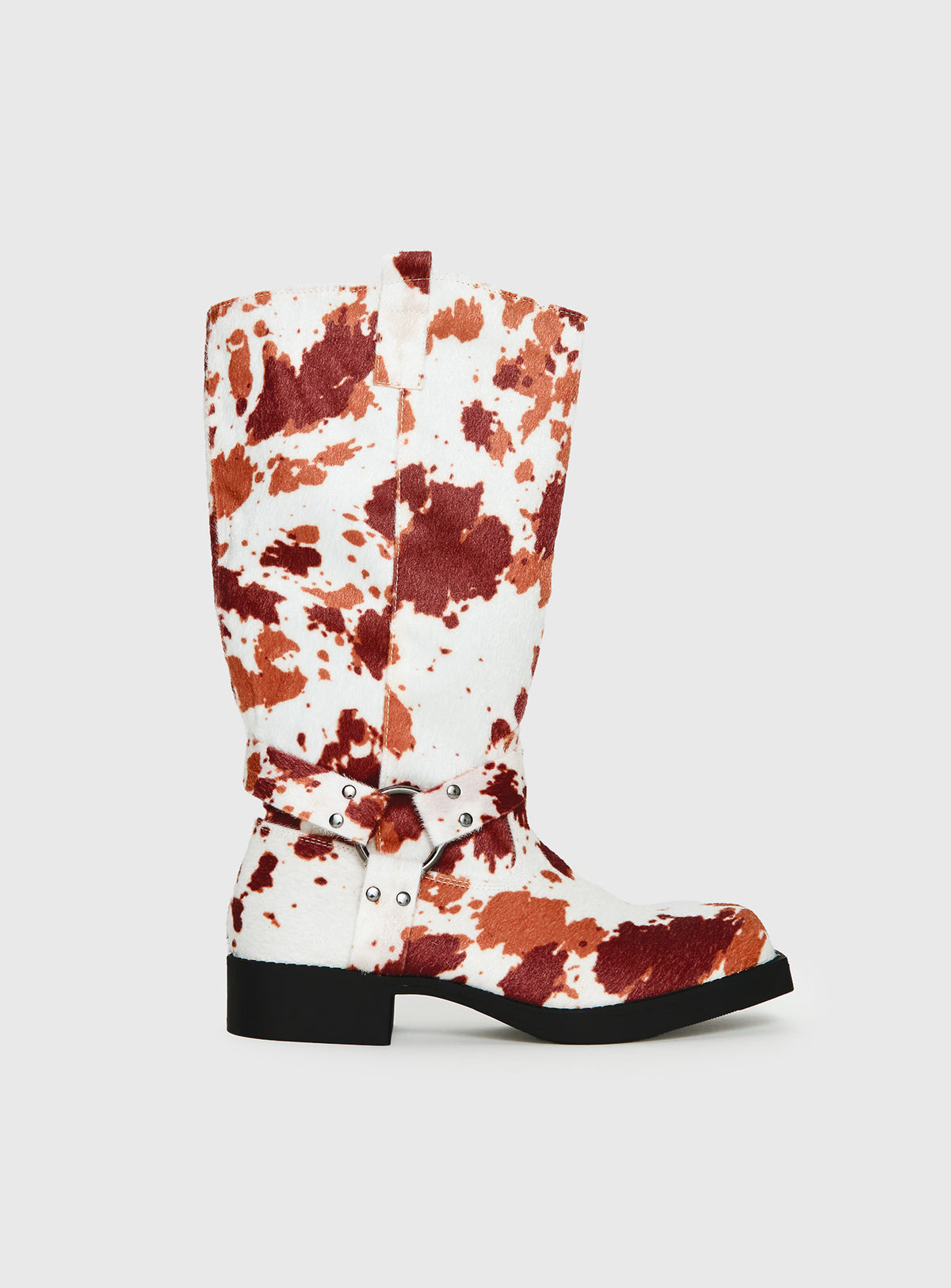 Princess Polly Wrecked Western Boots Animal