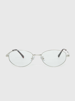 Aylaa Sunglasses Silver / Blue